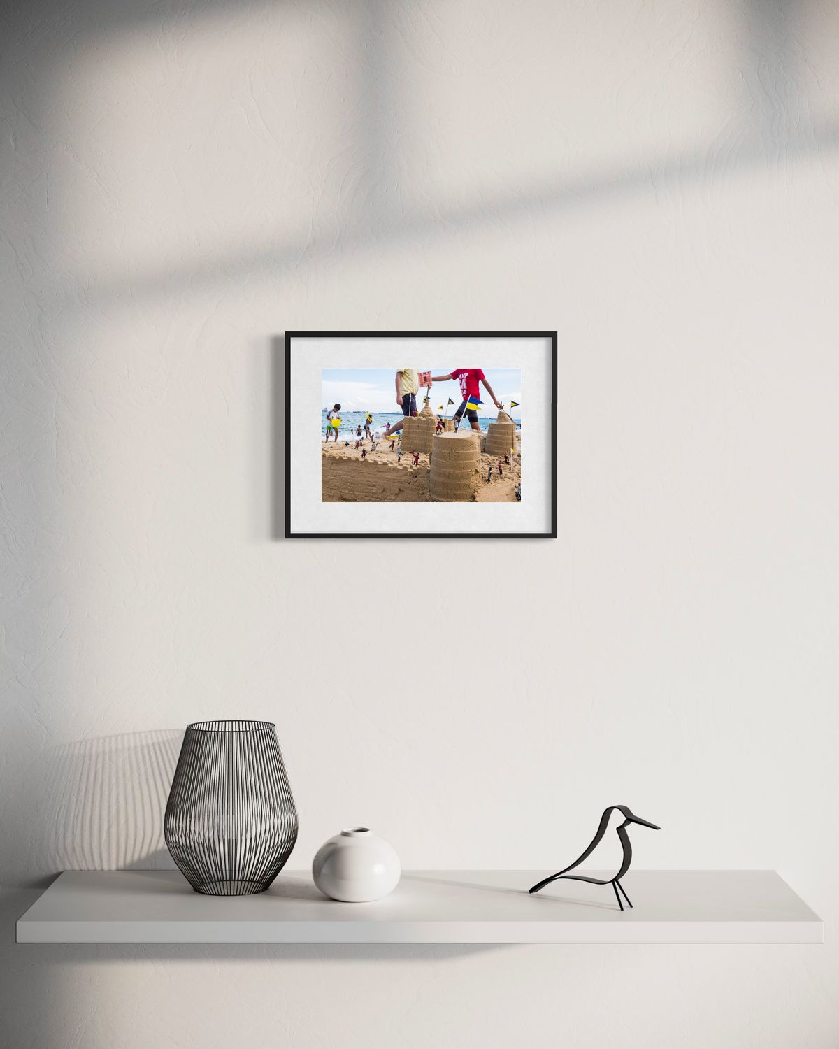 Gulliver's Travels by Suresh Naganathan: black frame with white mat, 20 x 30 cm, on a wall