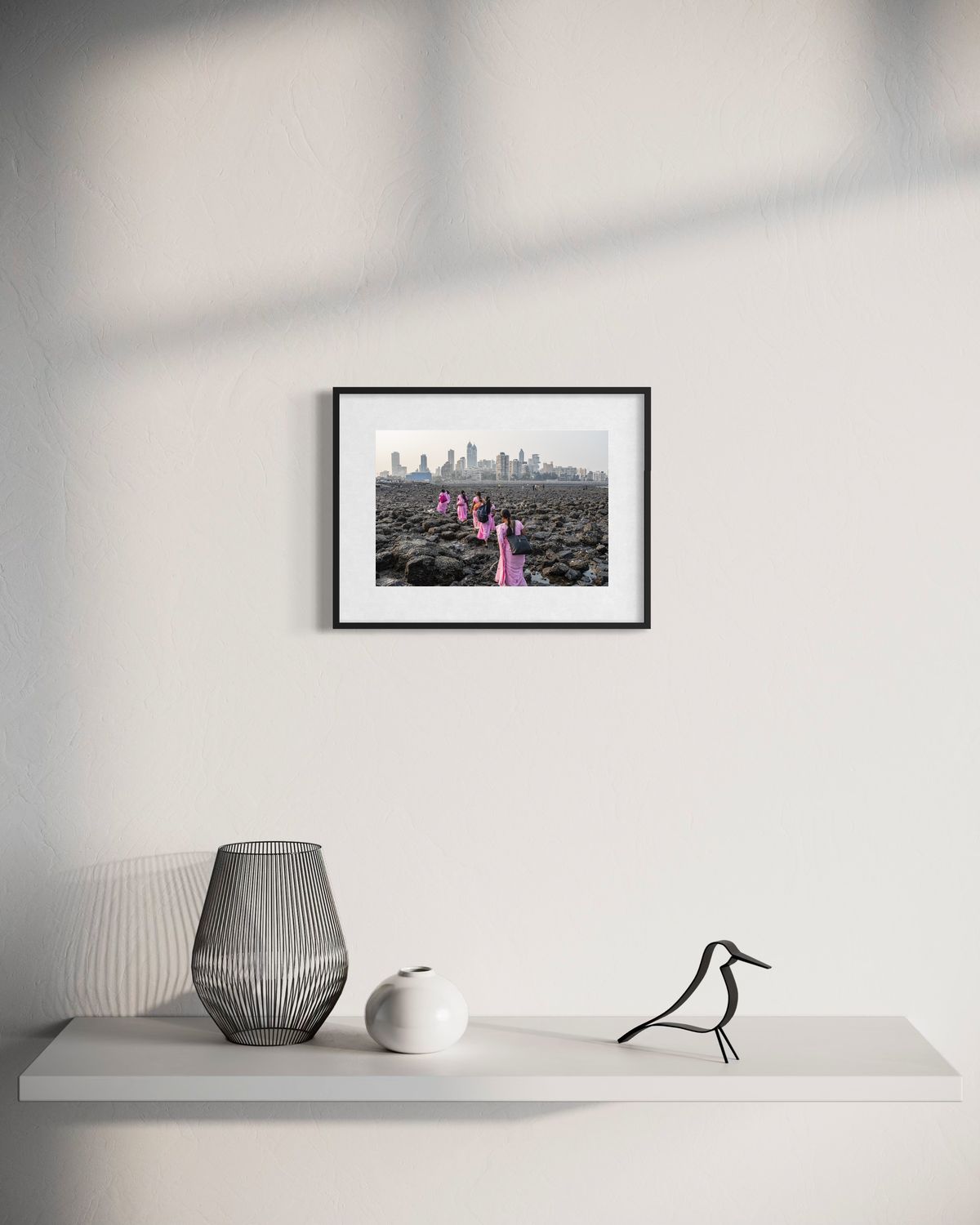A Touch of Pink by Suresh Naganathan: black frame with white mat, 20 x 30 cm, on a wall