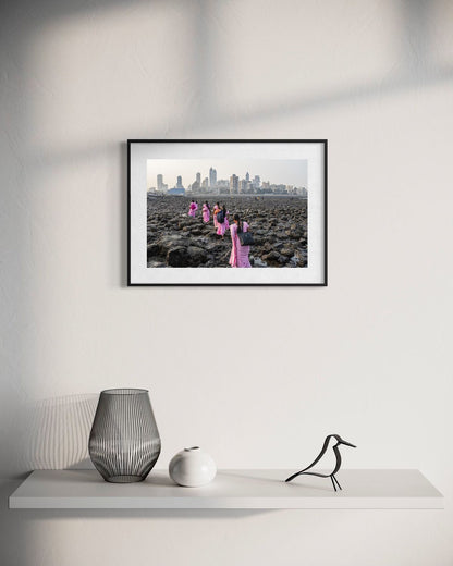 A Touch of Pink by Suresh Naganathan: black frame with white mat, 30 x 45 cm, on a wall