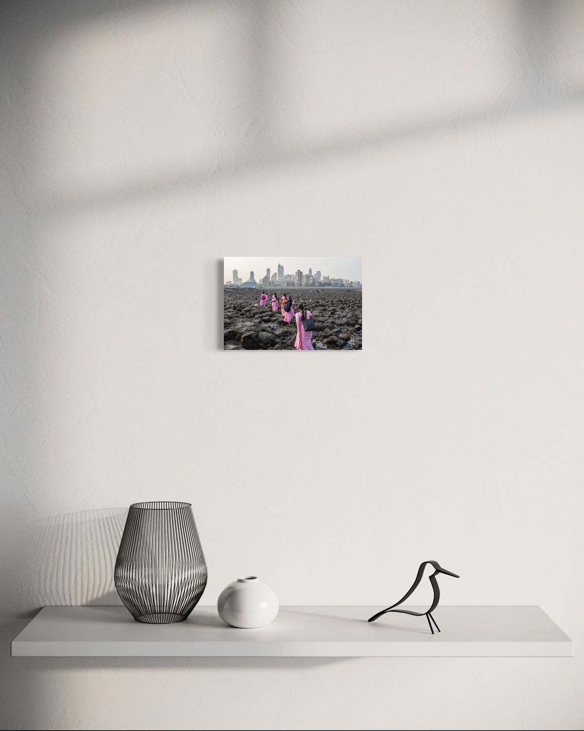 A Touch of Pink by Suresh Naganathan: unframed print, 20 x 30 cm, on a wall