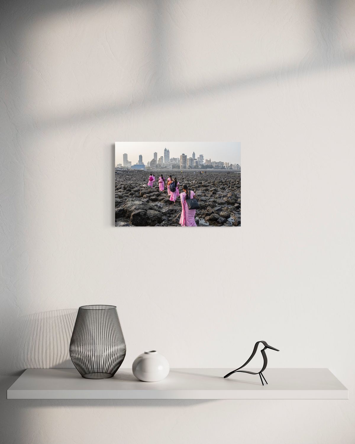 A Touch of Pink by Suresh Naganathan: unframed print, 30 x 45 cm, on a wall
