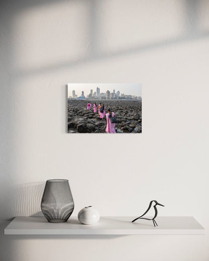 A Touch of Pink by Suresh Naganathan: unframed print, 30 x 45 cm, on a wall