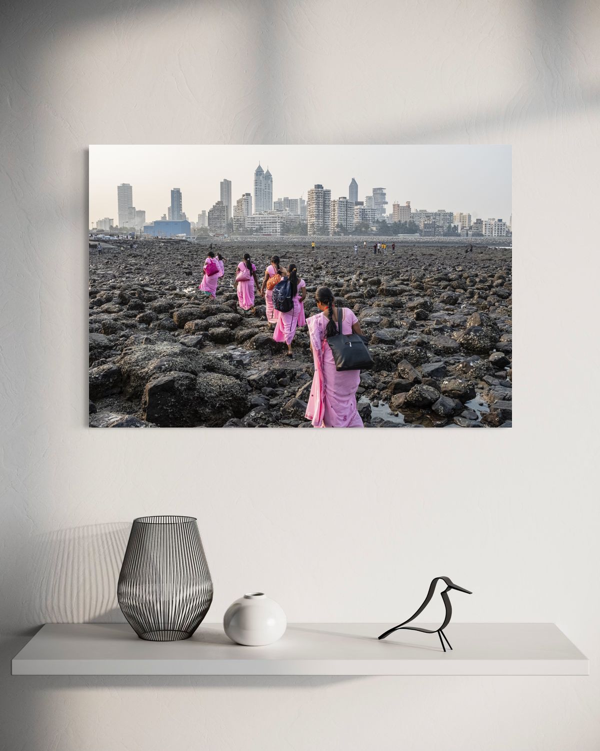 A Touch of Pink by Suresh Naganathan: unframed print, 60 x 90 cm, on a wall