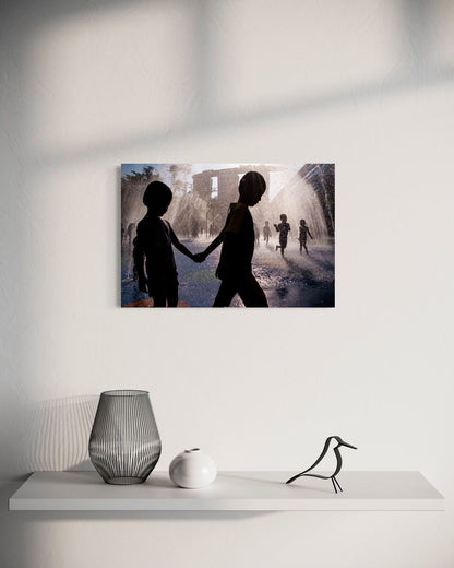At the Waterpark by Suresh Naganathan: unframed print, 40 x 60 cm, on a wall