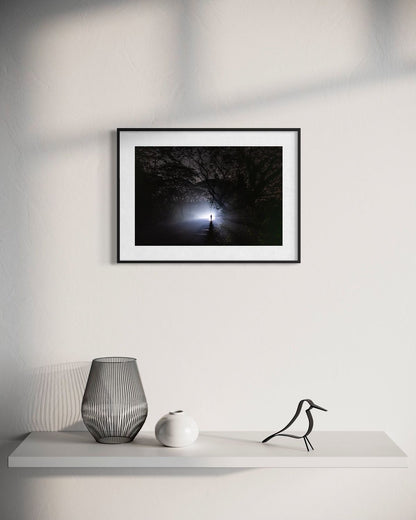 Close Encounters of the Third Kind by Suresh Naganathan: black frame with white mat, 30 x 45 cm, on a wall