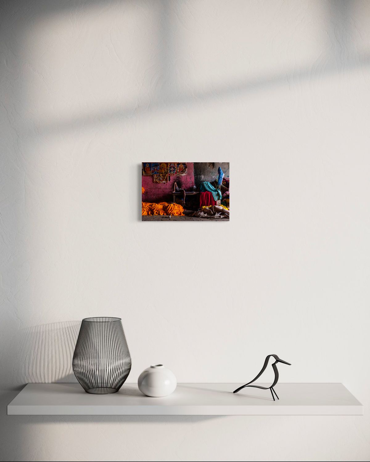 Flowers and Colors by Suresh Naganathan: unframed print, 20 x 30 cm, on a wall
